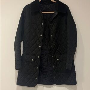 Barbour Black Quilted Utility Jacket
